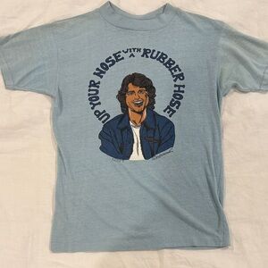 Blue Vinnie Babarino Welcome Back Kotter John Travolta Vintage Graphic T-Shirt